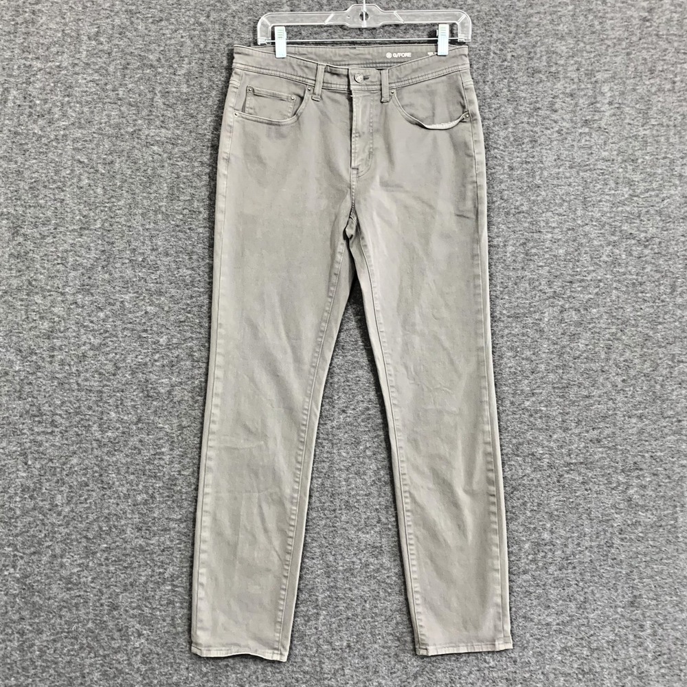 G/FORE Golf Pants Men 32x30 (meas 30x30) Gray Performance Stretch Chino Travel